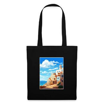 Essaouira Morocco Travel Poster Souvenir Paint WPA - Tote Bag - black - Front