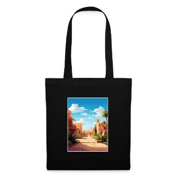 Marrakesh Morocco Travel Poster Souvenir Paint WPA - Tote Bag - black - Front