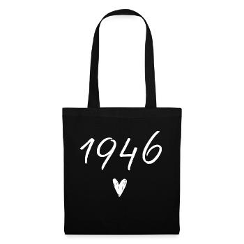 1946 Heart Birthday - Tote Bag - black - Front