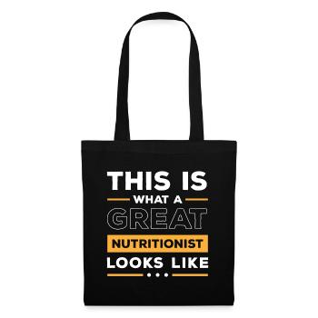 Nutrition Health Gym Goal - Tote Bag - black - Front