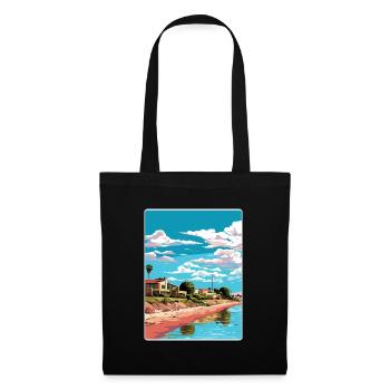 Rawson Argentina Travel Poster Souvenir Paint WPA - Tote Bag - black - Front
