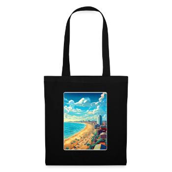 Mar del Plata Affiche de voyage Peinture Souvenir WPA - Sac en tissu - noir - Devant