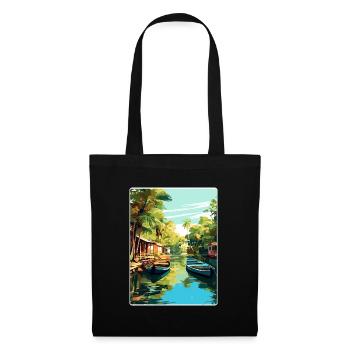 Tigre Argentina Travel Poster Souvenir Paint WPA - Tote Bag - black - Front