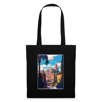 San Miguel Travel Poster Souvenir Postcard Paint - Tote Bag - black - Front