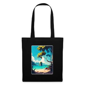 Phuket Thailand Thai Travel Poster Souvenir WPA - Tote Bag - black - Front