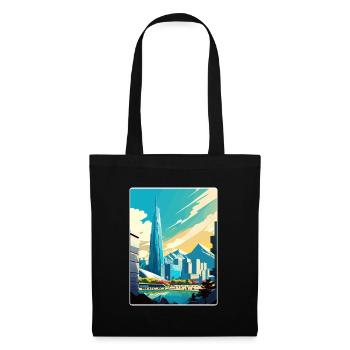 Séoul Corée du Sud Affiche de voyage Peinture Souvenir WPA - Sac en tissu - noir - Devant