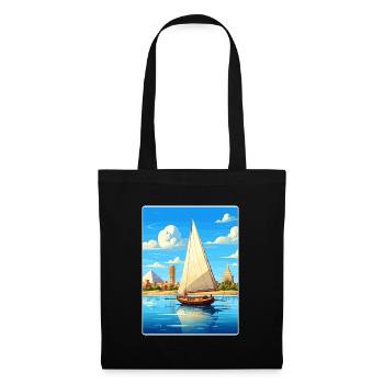 Cairo Egypt Great Pyramids Of Giza Travel Poster - Tote Bag - black - Front