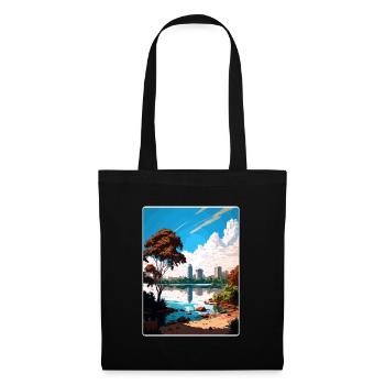 Bangalore, Inde, Voyage Affiche, Souvenir Peinture, WPA - Sac en tissu - noir - Devant