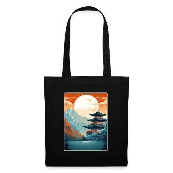 Séoul Corée du Sud Affiche de voyage Peinture Souvenir WPA - Sac en tissu - noir - Devant