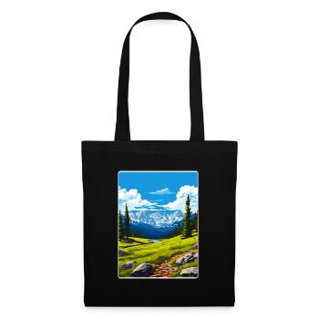 Carte de voyage du parc national des montagnes du Colorado - Sac en tissu - noir - Devant