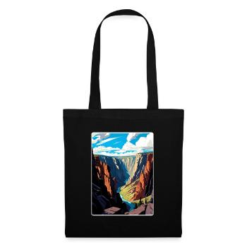 Black Canyon Nationalpark Colorado Reiseposter - Stoffbeutel - Schwarz - Vorne