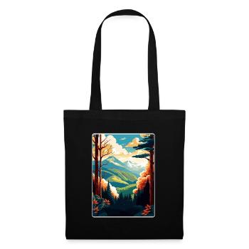 Great Smoky Mountains National Park Travel Poster - Tote Bag - black - Front
