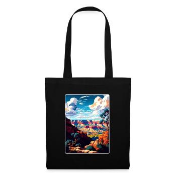 Grand Canyon Nationalpark Arizona Reiseposter - Stoffbeutel - Schwarz - Vorne
