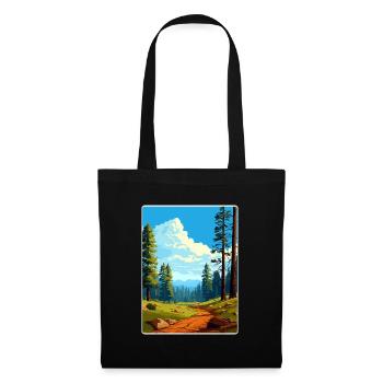 Sequoia Kings Canyon Nationalpark Reiseposter - Stoffbeutel - Schwarz - Vorne