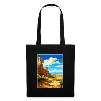 Mesa Verde Nationalpark Colorado Reiseposter - Stoffbeutel - Schwarz - Vorne