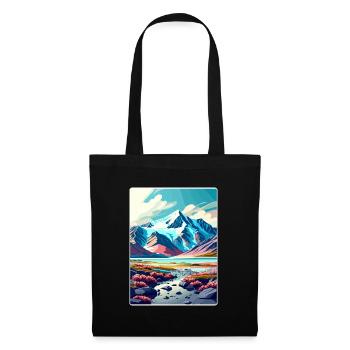 Wrangell St Elias Nationalpark Reiseposter WPA - Stoffbeutel - Schwarz - Vorne
