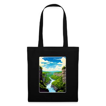 New River Gorge National Park Travel Poster WPA - Tote Bag - black - Front