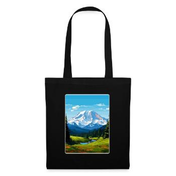 Mount Rainer New National Park Travel Poster WPA - Tote Bag - black - Front