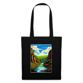 New River Gorge National Park Travel Poster WPA - Tote Bag - black - Front