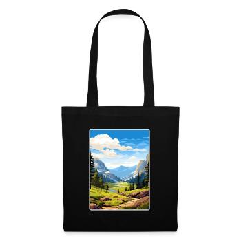 Kings Canyon National Park Travel Poster Souvenir - Tote Bag - black - Front