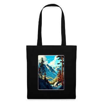Kings Canyon National Park Travel Poster Souvenir - Tote Bag - black - Front