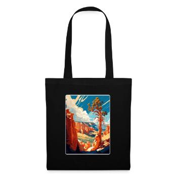 Bryce Canyon Nationalpark Reiseposter Souvenir - Stoffbeutel - Schwarz - Vorne