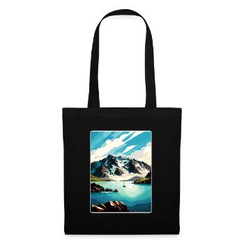 Kenai Fjords Nationalpark Reiseplakat Souvenir - Stoffbeutel - Schwarz - Vorne
