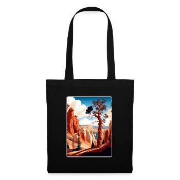 Bryce Canyon Nationalpark Reiseposter Souvenir - Stoffbeutel - Schwarz - Vorne