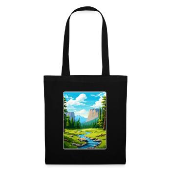 Parc national de Yosemite Affiche de voyage Souvenir WPA - Sac en tissu - noir - Devant