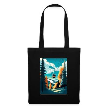 Kitzbuhel Ski Austria Travel Poster Souvenir WPA - Tote Bag - black - Front