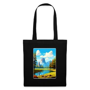 Yosemite Nationalpark Reiseposter Souvenir WPA - Stoffbeutel - Schwarz - Vorne
