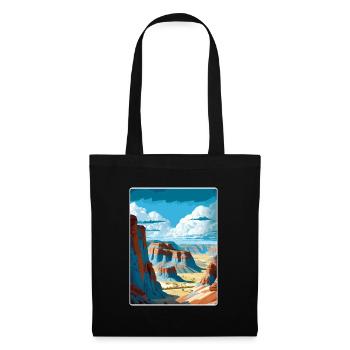 Badlands Nationalpark Reise Poster Souvenir WPA - Stoffbeutel - Schwarz - Vorne