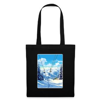 Vail Ski Resort Skifahren Reise Poster Souvenir WPA - Stoffbeutel - Schwarz - Vorne