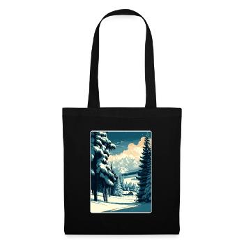 Kitzbuhel Ski Austria Travel Poster Souvenir WPA - Tote Bag - black - Front