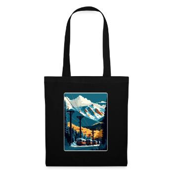 Telluride Ski Ski Voyage Poster Souvenir WPA - Sac en tissu - noir - Devant