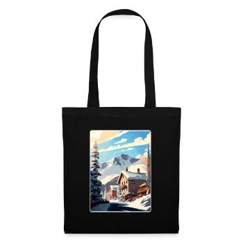 Telluride Ski Ski Voyage Poster Souvenir WPA - Sac en tissu - noir - Devant