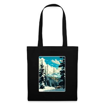 Breckenridge Ski Reise Poster Souvenir Farbe WPA - Stoffbeutel - Schwarz - Vorne