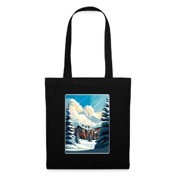 Beaver Creek Ski Travel Poster Souvenir Paint WPA - Tote Bag - black - Front