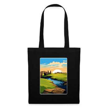 St Andrews Golf Course Schottland Andrew Travel Card - Stoffbeutel - Schwarz - Vorne