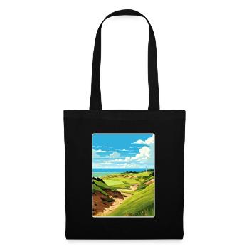 Whistling Straits Golf Course Travel Poster - Tote Bag - black - Front