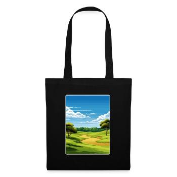 Shinnecock Hills Golf Course Travel Poster Card - Tote Bag - black - Front