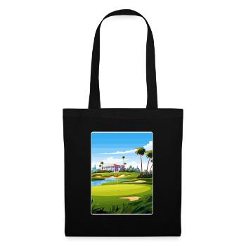 Riviera Country Club Golf Travel Poster Souvenir - Tote Bag - black - Front