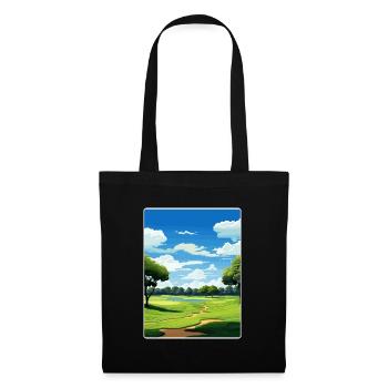 Medinah Golf Course Club Affiche de voyage souvenir - Sac en tissu - noir - Devant