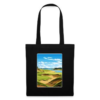 Chambers Bay Golf Club Travel Poster Souvenir WPA - Tote Bag - black - Front