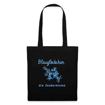Bluebell la fleur magique - Sac en tissu - noir - Devant