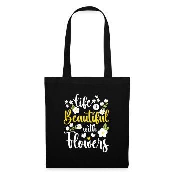 Bouquet Gift Green Thumb Pink - Tote Bag - black - Front