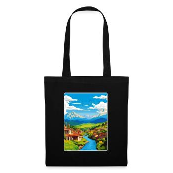 Antakya Turquie Turquie Affiche de voyage vintage souvenir - Sac en tissu - noir - Devant