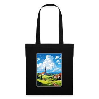 Odenwald Germany Travel Poster Souvenir Paint WPA - Tote Bag - black - Front