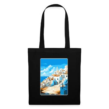 Karpathos Greece Travel Poster Souvenir Paint WPA - Tote Bag - black - Front