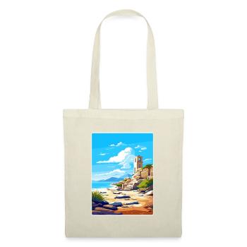 Délos Grèce Affiche de voyage Souvenir Carte Postale Peinture - Sac en tissu - nature - Devant